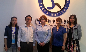 Professors Boyne and Morris in Shanghai