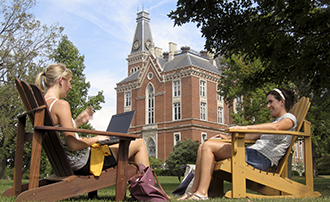 DePauw students on campus
