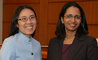 Professor Xuan-Thao Nguyen and Professor Elizabeth Rowe