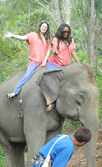 Joane Theodule and Michelle Yockelson