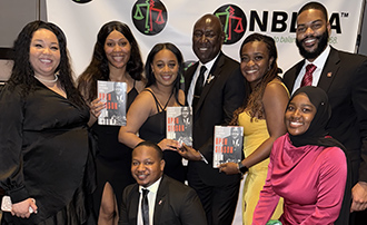 A group of law students with civil rights attorney Ben Crump