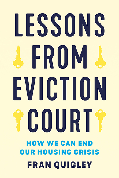 book cover: Lessons from Eviction Court by Fran Quigley