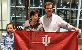 Li airan, Professor Huang Benlian, and Professor Tom Wilson