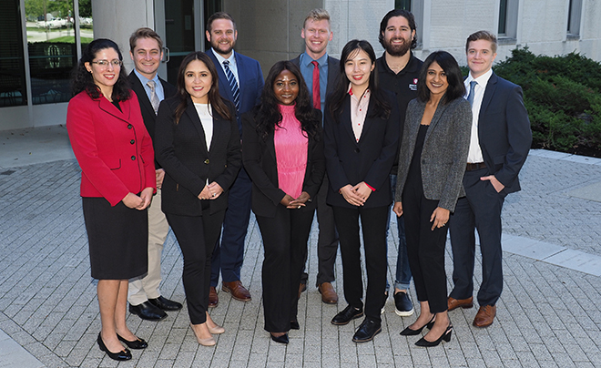 Students and faculty in the IU McKinney IP clinic