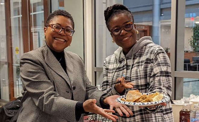 Dean Karen Bravo and Mosun Oke