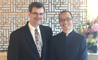 Professor Tom Wilson and Yongqiang Yu