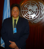 Mr. Boyet Capras at UN Headquarters in New York City