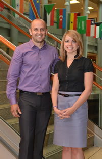 Serve Zaitseff, '12 and Aimee Heitz, '12