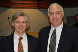 Professor Page and Mike Delph '10