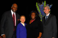 Professor Florence Roisman with colleagues at the Servant of Justice Award dinner