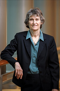 Janet McCabe in a courtroom for a profile picture