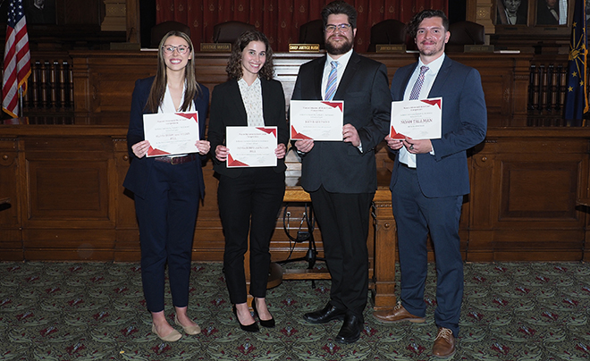 Olivia Burpo, Megan Hill, Joey Baertschi, and Noah Tallman