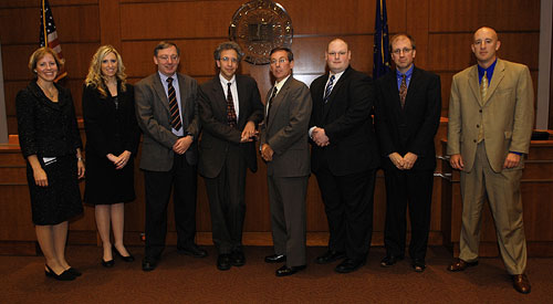 Photo of Director Cynthia Baker with 2006 PLSG Fellows