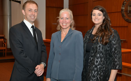 Photo of Director Cynthia Baker with Fellows 